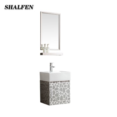 Hot Sale Stainless Steel apartment bathroom furniture bath vanity